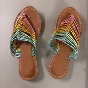 Seychelles Multicolor Braided Sandals